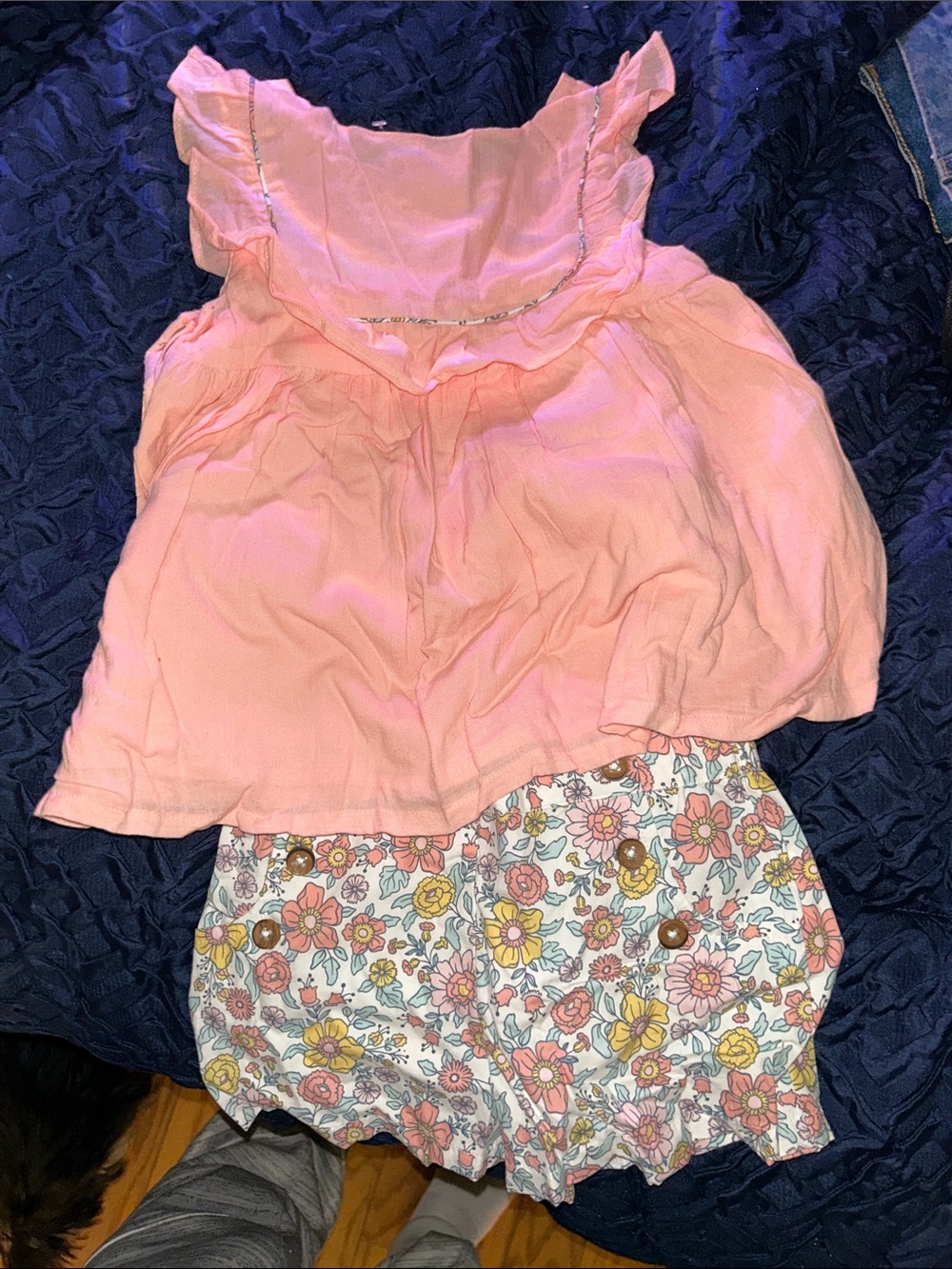 Tommy Bahama Pink Tank Top two different matching bottoms, one shorts one skirt